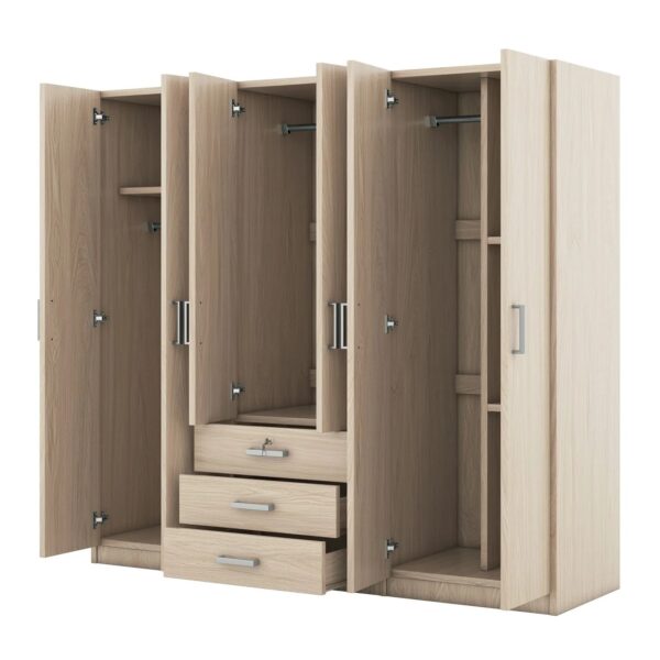 6-door-wooden-wardrobe-gray-angle-open