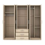 6-door-wooden-wardrobe-gray-interior-open