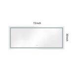72×30-led-front-backlight-anti-fog-dimmer-mirror-dimensions