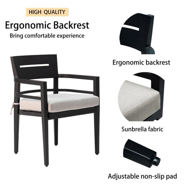 aluminum-outdoor-dining-chairs-sunbrella-ergonomic