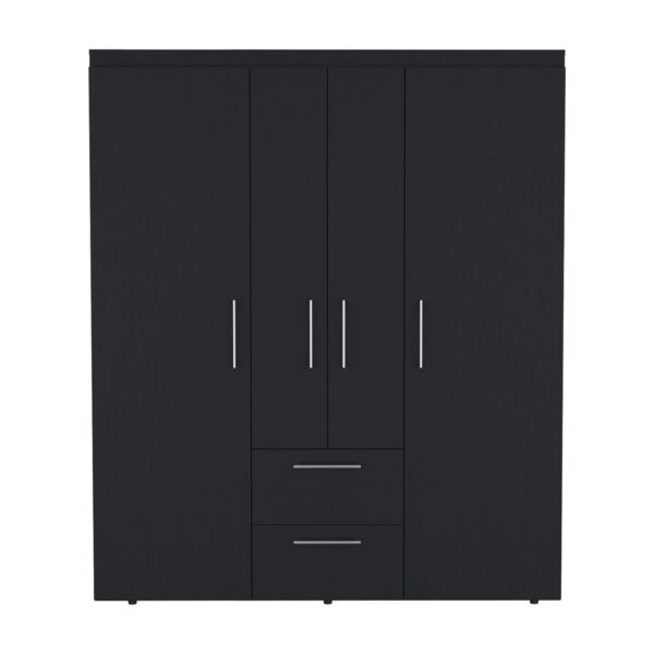 bariloche-black-4-door-wardrobe-angle-open-2
