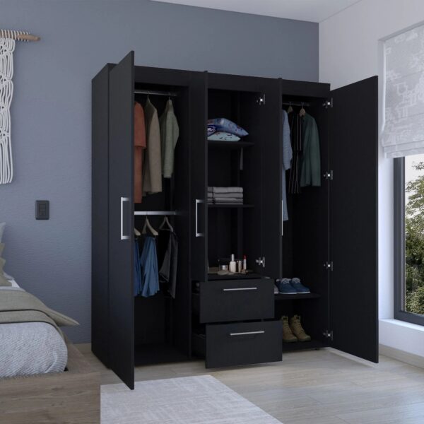 bariloche-black-4-door-wardrobe-bedroom-setting-2