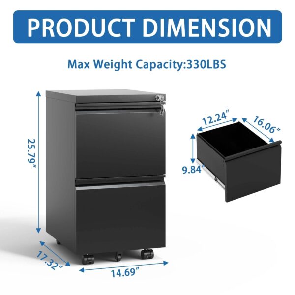 black-2-drawer-mobile-locking-file-cabinet-dimensions
