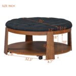 black-button-tufted-ottoman-coffee-table-dimensions