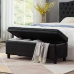 black-faux-leather-tufted-storage-bench-leg-detail