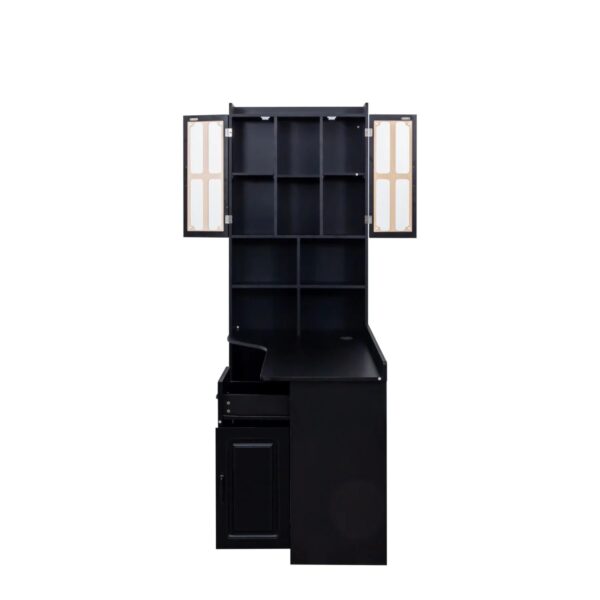 black-l-shaped-corner-desk-hutch-desk-view