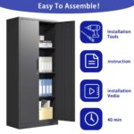 black-metal-locking-garage-cabinet-easy-to-assemble