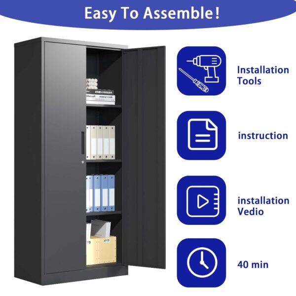 black-metal-locking-garage-cabinet-easy-to-assemble