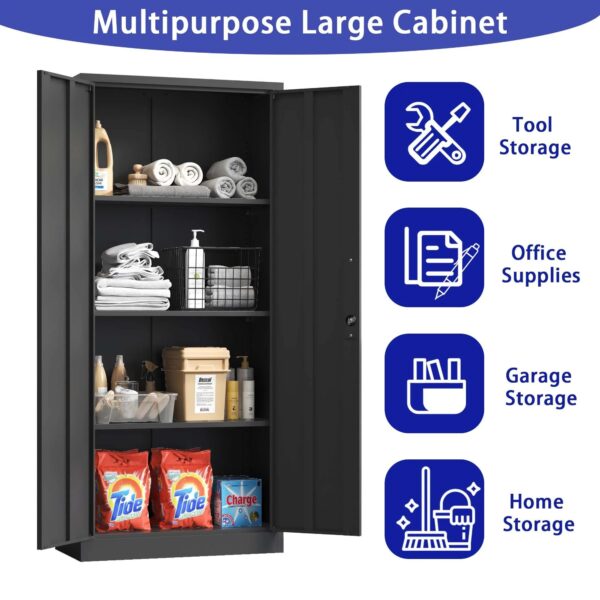 black-metal-locking-garage-cabinet-multipurpose