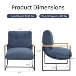 blue-corduroy-accent-chair-wood-arms-product-dimensions