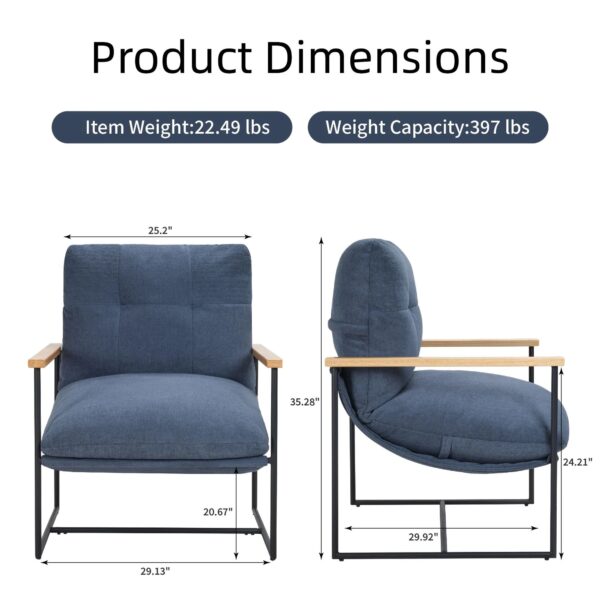 blue-corduroy-accent-chair-wood-arms-product-dimensions