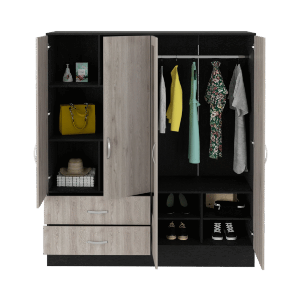 bolton-black-light-gray-armoire-interior-open