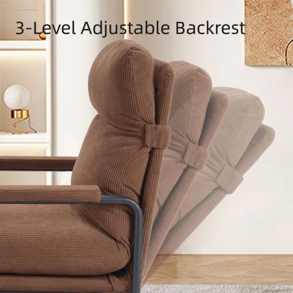brown-corduroy-reclining-accent-chair-adjustable-backrest