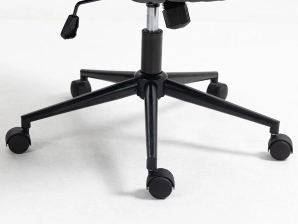 brown-pu-leather-mid-back-reclining-office-chair-base-detail