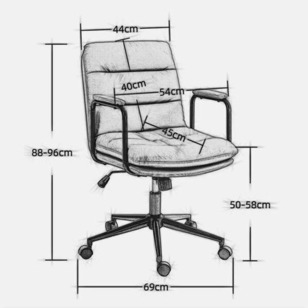 brown-pu-leather-mid-back-reclining-office-chair-dimensions