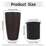 brown-rattan-self-watering-planter-dimensions