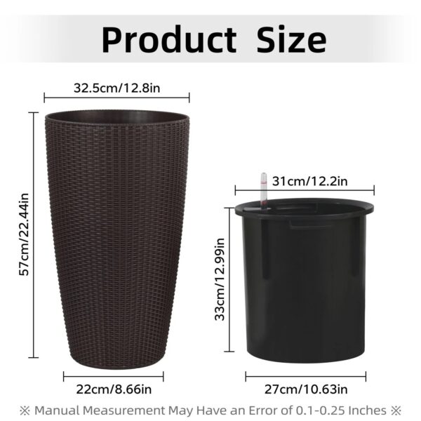 brown-rattan-self-watering-planter-dimensions