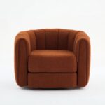 brown-swivel-barrel-accent-chair-front-view