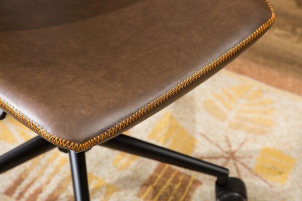 cesena-brown-faux-leather-swivel-office-chair-seat-detail