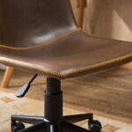 cesena-brown-faux-leather-swivel-office-chair-side-view