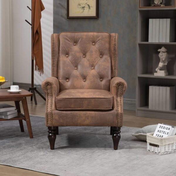 coffee-high-back-armchair-front-view