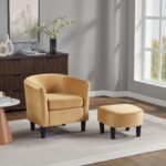 colamy-yellow-velvet-accent-chair-storage-ottoman-living-room