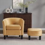 colamy-yellow-velvet-accent-chair-storage-ottoman-room-angle