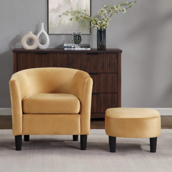 colamy-yellow-velvet-accent-chair-storage-ottoman-room-angle