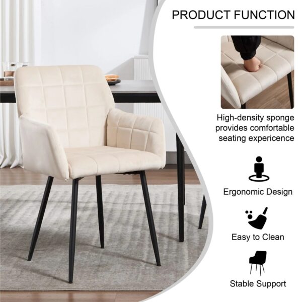 cream-velvet-dining-chair-features