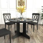 farmhouse-expandable-oval-dining-table-black-with-chairs