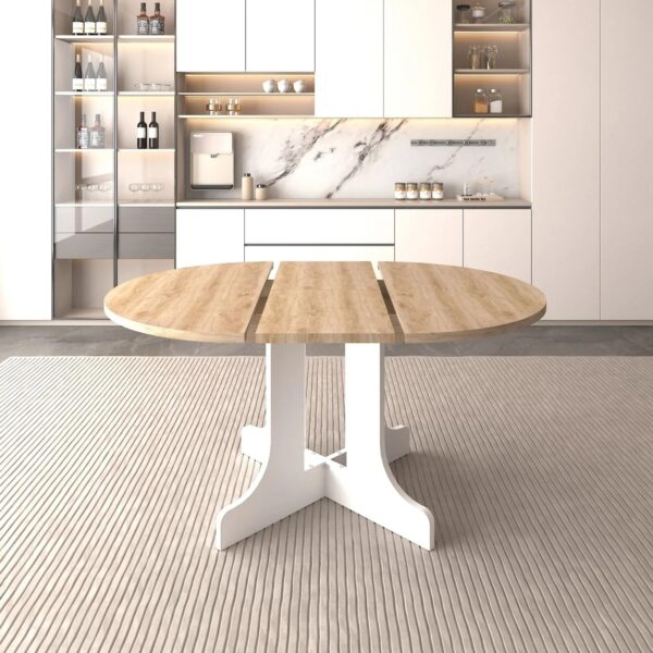 farmhouse-expandable-oval-dining-table-top-view