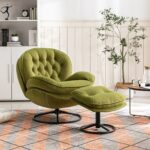 fruit-green-velvet-swivel-accent-chair-ottoman-room-front