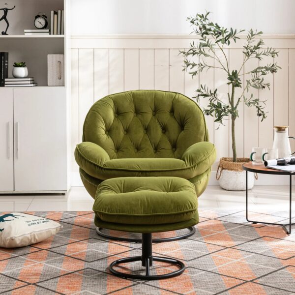 fruit-green-velvet-swivel-accent-chair-room-angle