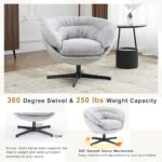 gray-chenille-swivel-club-accent-chair-removable-cushion
