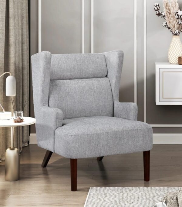 gray-chenille-wingback-accent-chair-living-room