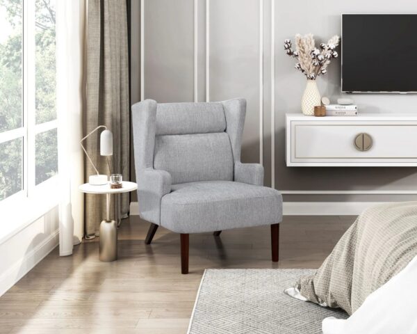 gray-chenille-wingback-accent-chair-room-angle
