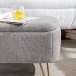 gray-faux-fur-storage-ottoman-bench-leg-detail