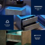 gray-led-nightstand-2-drawers-storage-details