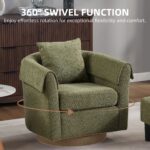 green-chenille-swivel-accent-chair-360-swivel-function