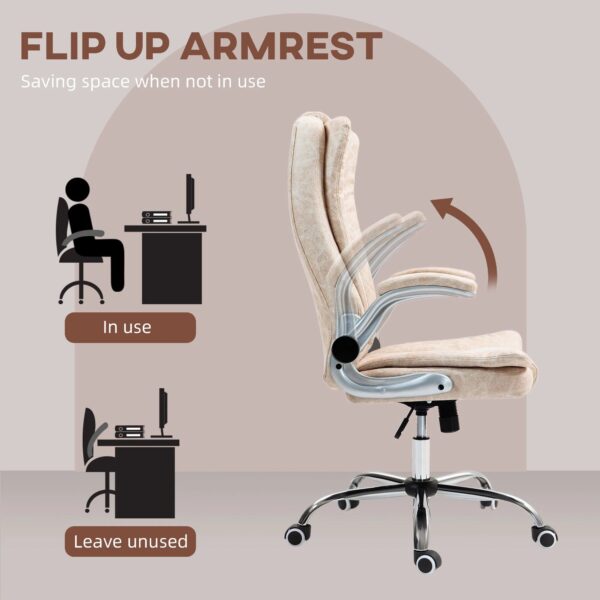 homcom-cream-white-executive-chair-flip-up-arms-up