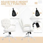 homcom-cream-white-teddy-fleece-office-chair-adjustments