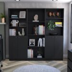 isabella-black-3-piece-bookcase-set-in-living-room