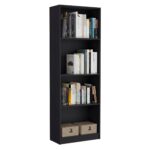 isabella-black-bookcase-with-books
