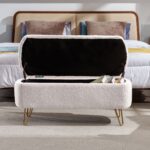ivory-white-faux-fur-storage-ottoman-at-end-of-bed