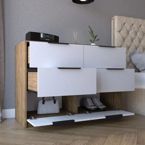 kaia-white-pine-4-drawer-dresser-cabinets-open