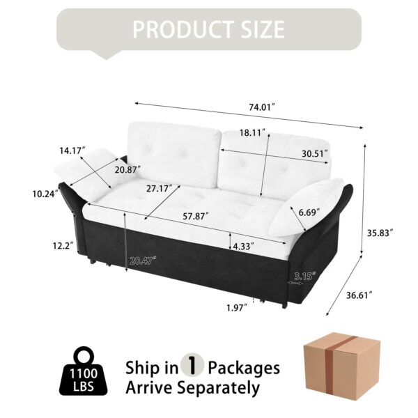 keiki-sleeper-sofa-dimensions