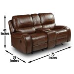 keily-dark-brown-reclining-glider-loveseat-dimensions