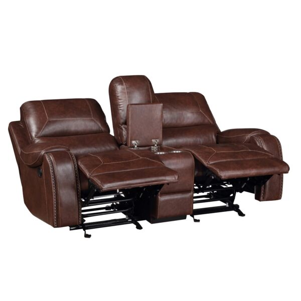 keily-dark-brown-reclining-glider-loveseat-reclined