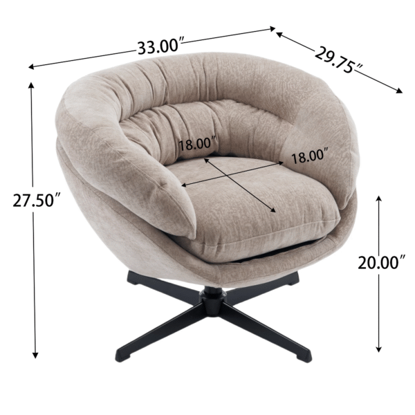 light-brown-chenille-360-swivel-accent-chair-dimensions
