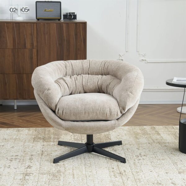 light-brown-chenille-360-swivel-accent-chair-room-front